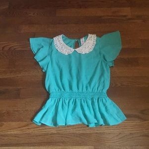 Girls Turquoise Shirt